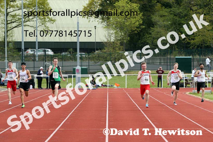 200 metres, 2021 NECAA Middlesbrough Open Meting, Sunday, May 9th. Photo: David T. Hewitson/Sports for All Pics